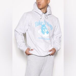 ‘Mental Health Matters’ P/C x Care Bears Take a Nap Bedtime Bear Hoodie S Cozy
